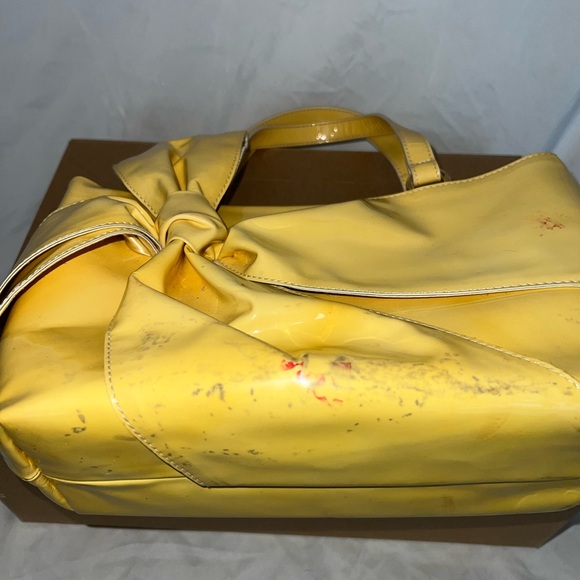 Valentino Yellow Patent Leather
Bow Tote - Picture 6 of 11